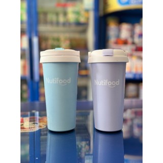 Ly giữ nhiệt chân không inox 304 có quai xách, ống hút 500ml - hkm nutifood