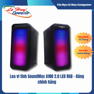 Loa vi tính soundmax a180 2.0 led rgb - hàng chính hãng