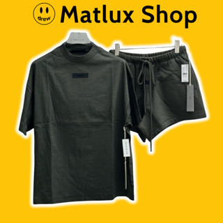 [BEST QUALITY] Áo và quần Fear Of God FOG Essentials 24FW SS Tee Ink cao cấp, Set đồ FOG Essentials chất liệu cotton