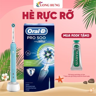 Bàn chải điện oral-b pro 500 crossaction d16.513.u - hàng chính hãng