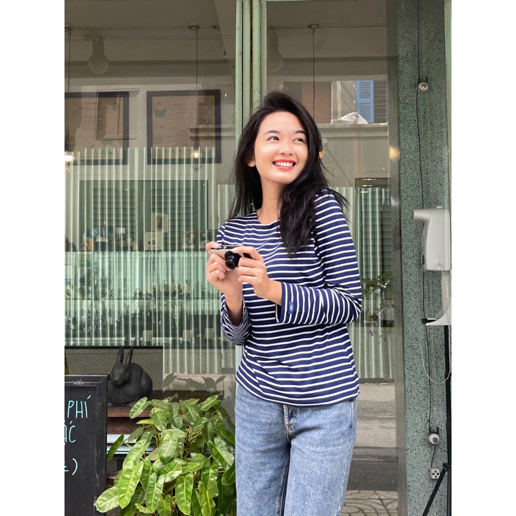 TheBlueTshirt - Áo thun tay dài, cổ thuyền, phom regular cho nữ - The Lifetime T - Women | BigBuy360 - bigbuy360.vn