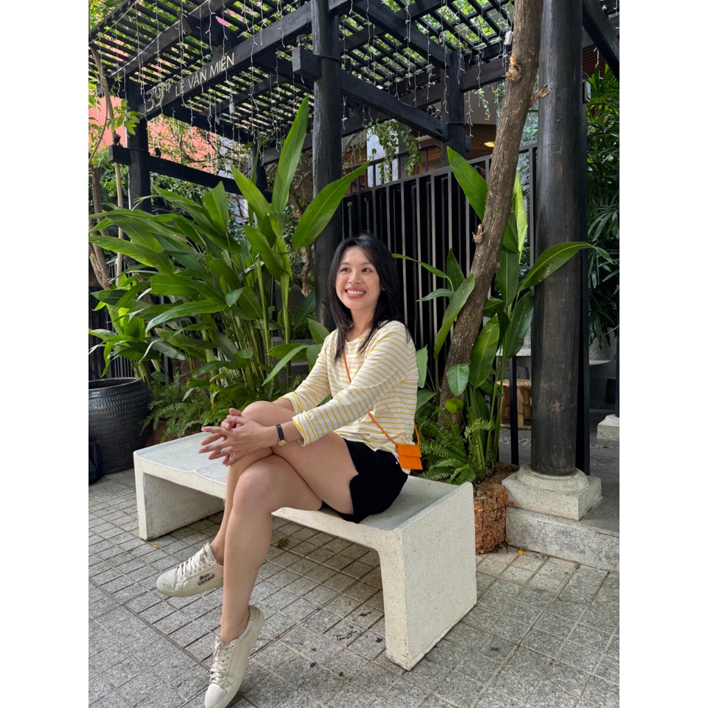 TheBlueTshirt - Áo thun tay dài, cổ thuyền, phom regular cho nữ - The Lifetime T - Women | BigBuy360 - bigbuy360.vn