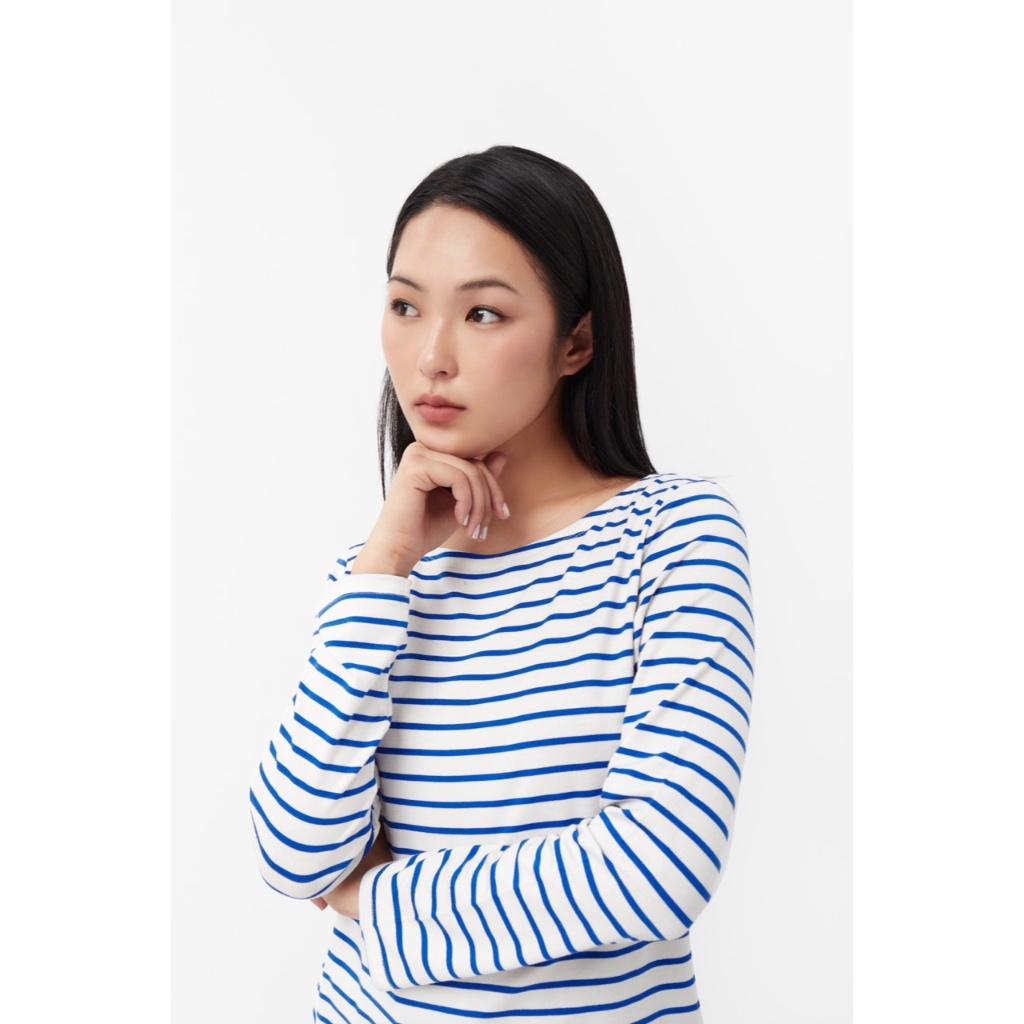 TheBlueTshirt - Áo thun tay dài, cổ thuyền, phom regular cho nữ - The Lifetime T - Women | BigBuy360 - bigbuy360.vn