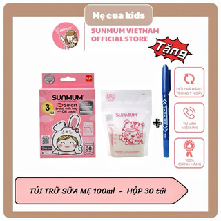 Mẫu Mới Túi Trữ Sữa Sunmum 100ml đựng sữa lưu trữ sữa mẹ