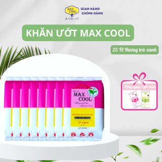 Combo 20 gói khăn ướt Max Cool 25 tờ có hương