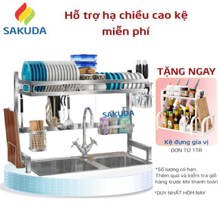 Kệ Chén Đa Năng Inox SENHOME Loại 1 Tầng, Kệ Úp Chén Trên Bồn Rửa Bát Thông Minh Tiện Lợi