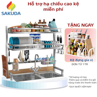 Kệ Để Bát Đĩa Thông Minh SENHOME Loại 2 Tầng, Kệ Chén Inox Đa Năng Cao Cấp Không Gỉ Bảo Hành 12 Tháng