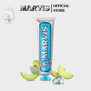 Kem đánh răng marvis aquatic mint 85ml hương vị dưa gang mát lạnh - marvis