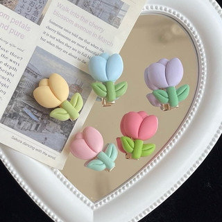 Kẹp tóc mini hình bông hoa tulip dễ thương cho bé