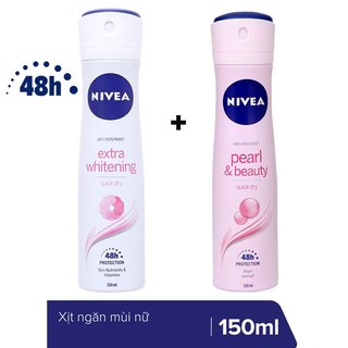 Xịt Ngăn Mùi Nivea Extra Whitening 150ml