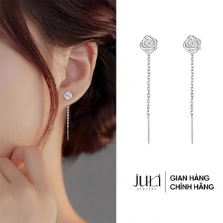 Khuyên tai bằng bạc Ý cao cấp sang trọng, trắng sáng lấp lánh không lo hoen gỉ | KT931 JULI JEWELRY