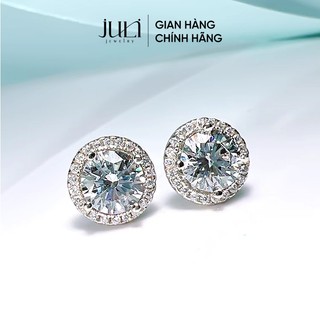 Bông tai 100% bạc trắng Ý đính Kim Cương Nhân Tạo sang trọng không hoen gỉ| KT1036 JULI