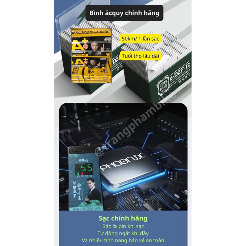Xe đạp điện quốc dân SK8 bản cao cấp 2024 thời trang mới nhât | BigBuy360 - bigbuy360.vn