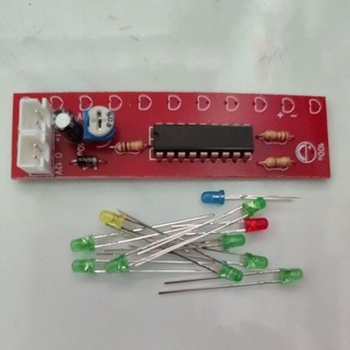 Mạch led nháy theo nhạc 3.7v đến <12v-11 led