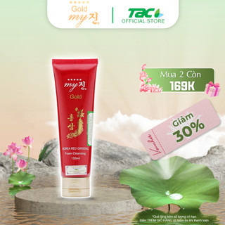 Sữa rửa mặt sâm đỏ My Gold Korea Red Ginseng Foam Cleanser TAC 130ml