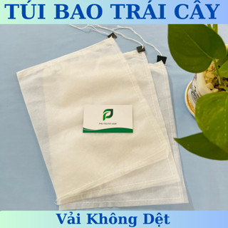  100 Túi Bao Bọc Trái Cây Ổi Na Cam Vú Sữa Xoài Bưởi Mít Nho Bầu,Bí... Túi Vải Không Dệt 