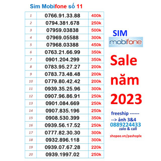Sim mobifone số đẹp 11
