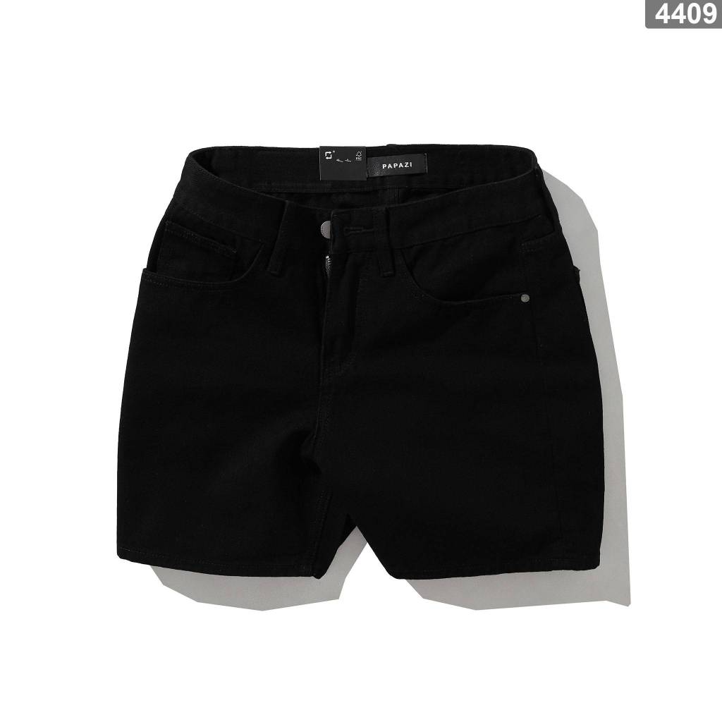 Quần short Mã_R4409, fom ông rộng, gam màu đen ngắn trên gối, dễ phối đồ, phong cách cá tính - PAPAZ