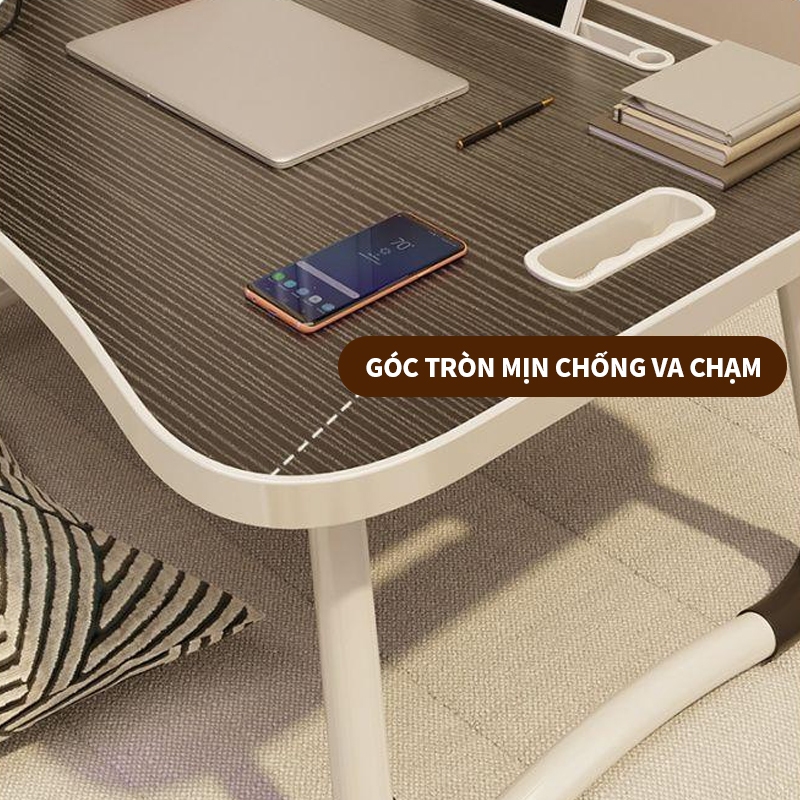 AIODIY Bàn học làm việc gấp gọn Bàn gấp máy tính xách tay Với Cup Holder Với khe cắm thẻ | BigBuy360 - bigbuy360.vn