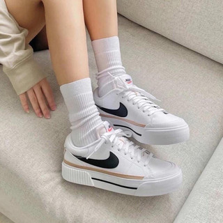 Giầy Sneaker Court Legacy Lift White Black Women’s 36-39