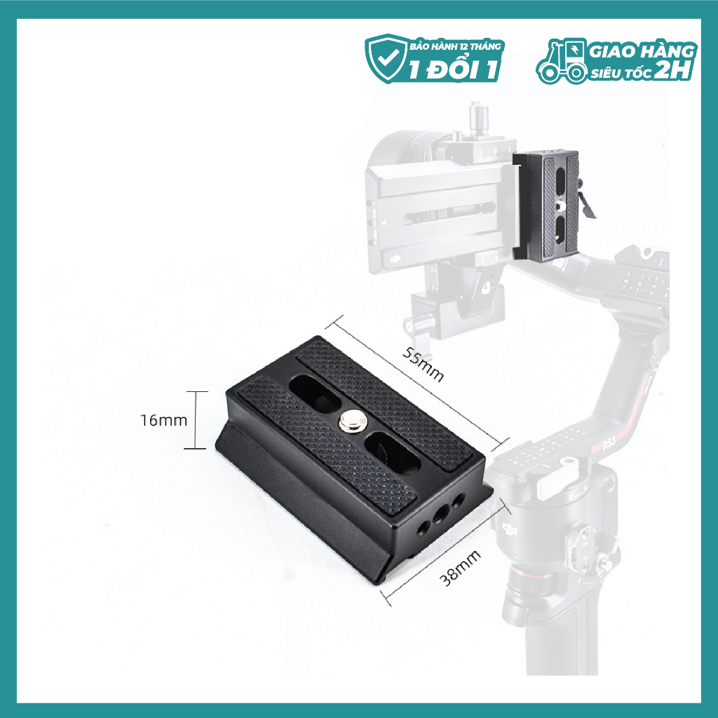 Đế plate thay thế gắn Gimbal RS3 RS2 RSC2
