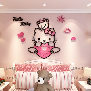 🌻 DÁN TƯỜNG 3D KITTY NEWW 🎀 KITTY HOUSE