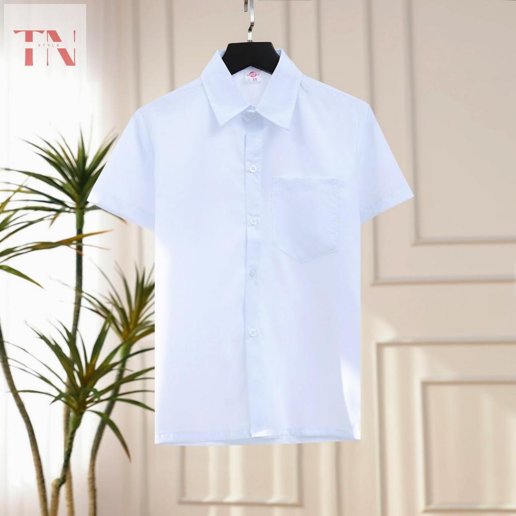 Sơ mi trắng học sinh nam size 9-12