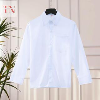 Sơ mi trắng học sinh nam tay dài, áo sơ mi size 5-8