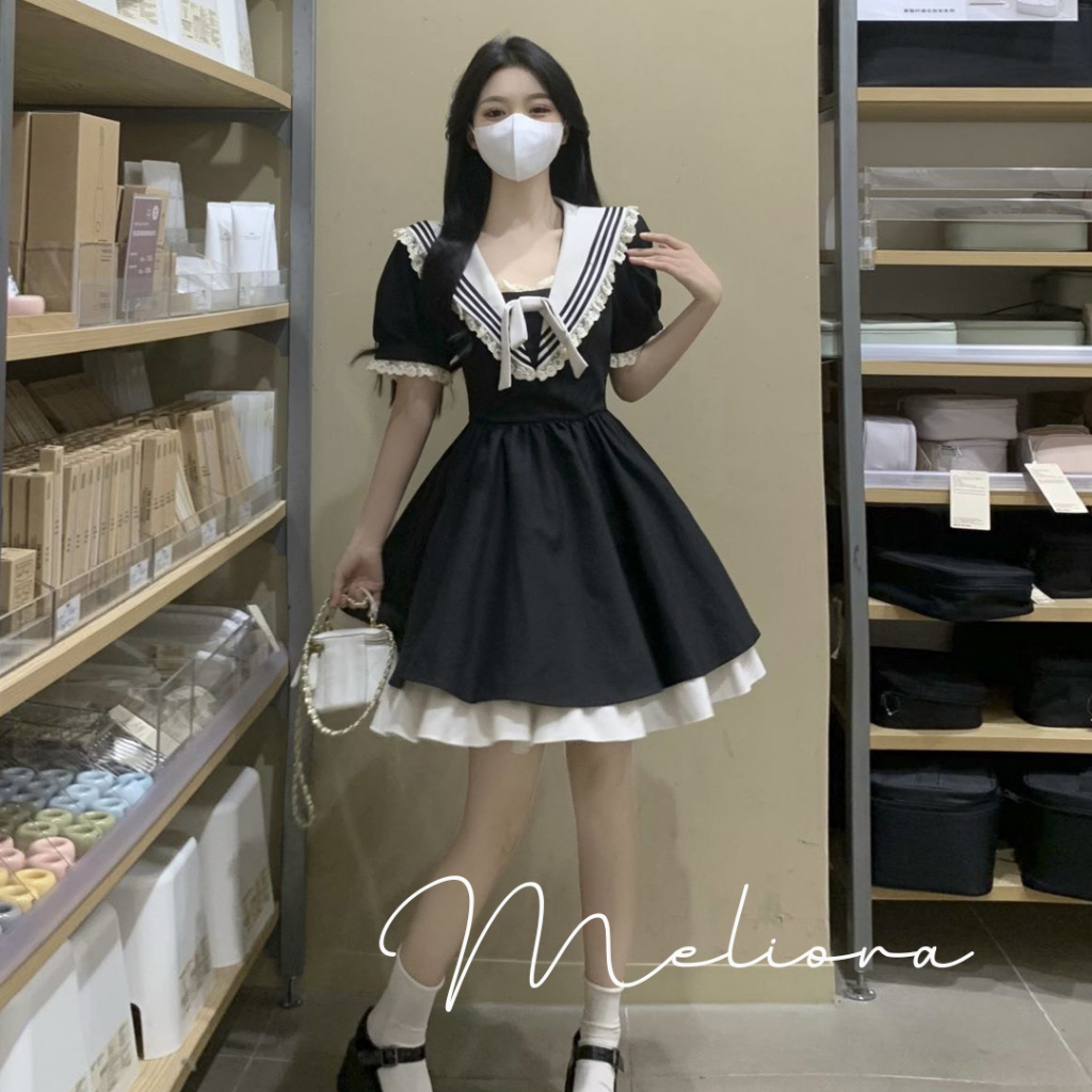 Đầm nữ xinh dáng ngắn phong cách Lolita dễ thương đáng yêu