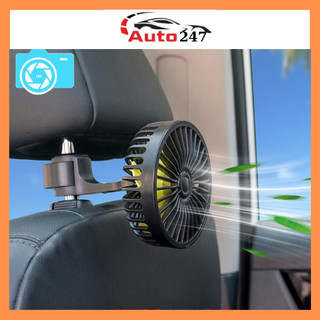  Quạt kẹp sau ghế ô tô f407,3 chế độ gió mạnh tặng kèm sáp thơm gắn tựa đầu làm mát hàng ghế 
