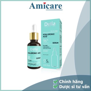  Delia Serum Cấp Ẩm, Tăng Độ Đàn Hồi Cho Da Hyaluronic Acid 30ml