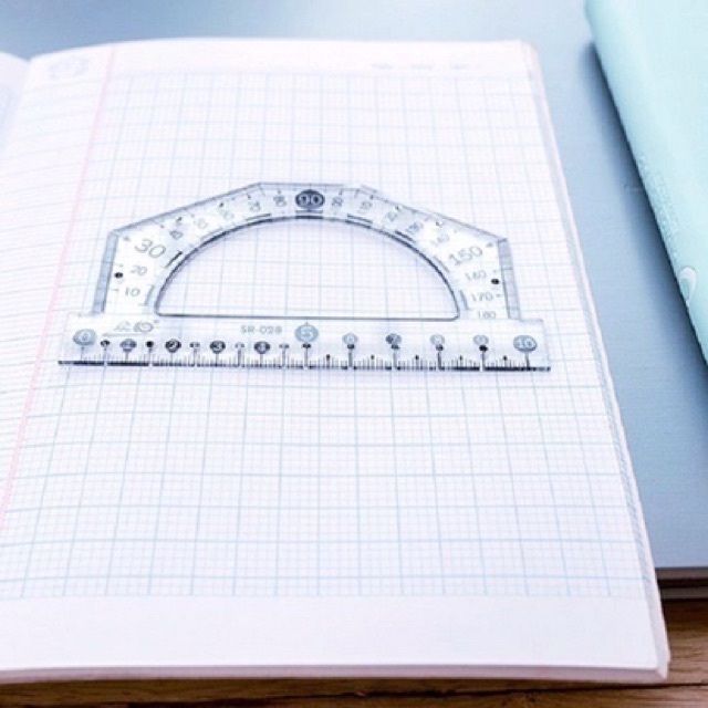 Thước đo độ Thiên Long SR-028 / Thước đo độ góc kẻ góc SR028