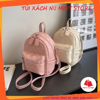 Balo mini kẻ ô balo nữ đẹp thời trang đi học đi chơi phong cách hàn quốc PK 726