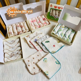 Khăn xô sữa cho bé Bee, vải sợi muslin cao cấp, mềm mịn với nàn da bé, thấm hút tốt