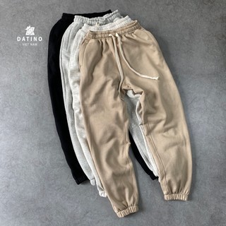 Quần dài jogger thun nỉ DATINO bo chun form rộng unisex chất cotton chính phẩm thoáng mát, không xù