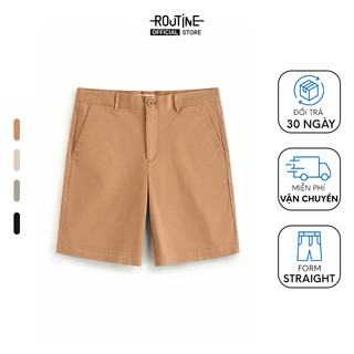 Quần Short Nam Premium Ống Đứng Trơn Form Straight - Routine 10S24PSH001P