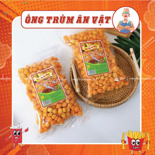 500g nui chiên giòn, nui sấy giòn,hạt sen nui cay sấy gia vị giòn tan, ông trùm ăn vặt