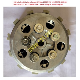 Full bộ côn nồi ly hợp suzuki gz150a 125 en150 125 gr150 gsx150 gs125 gn125 hj125 raider fx ... và các dòng xe tương ứng