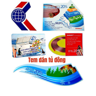 Tem dán-miếng dán tủ đông nhiều mẫu