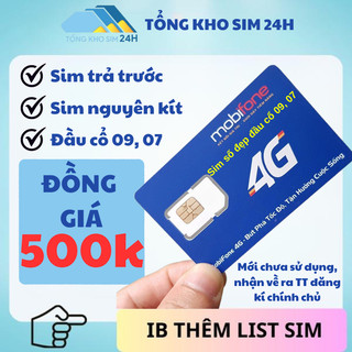 Sim mobifone số đẹp trả trước đồng giá 500k dễ nhớ