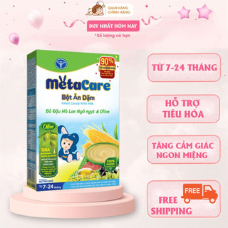 Bột ăn dặm Nutricare Metacare Bò Đậu Hà Lan Ngô Ngọt olive