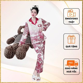 [MẪU 2024] Bộ mặc nhà nữ lụa mềm mượt ,không nóng, không nhăn, thoáng mát , có size
