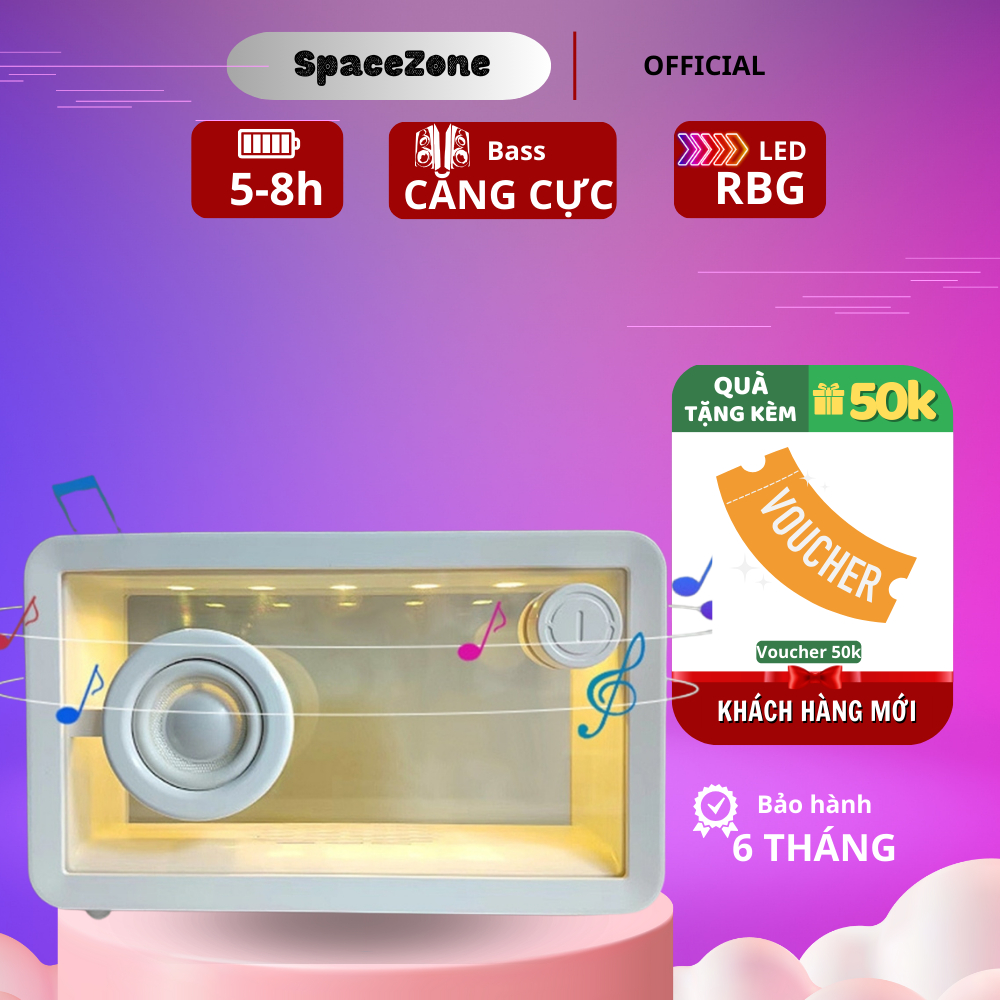 Loa Bluetooth SSZ X10 Trong Suốt Âm thanh Ánh Sáng Sống Động Thiết Kế Tối Giản Cực Đẹp | BigBuy360 - bigbuy360.vn