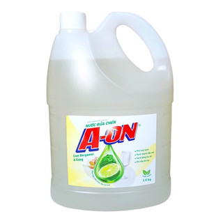 Nước rửa chén A-on hương chanh & muối khoáng can 3,8kg