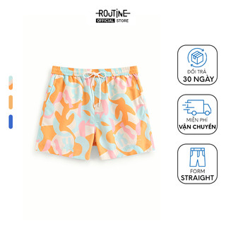 Quần Bơi Nam Lưng Thun Túi Thẳng Họa Tiết Form Straight - Routine 10S24SWI002