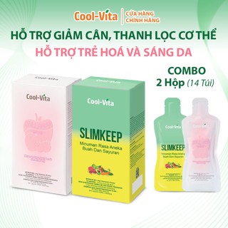 Combo Bộ Collagen Uống Trẻ Hóa Da & Enzyme Uống Thanh Lọc Cơ Thể Hỗ Trợ Giảm Cân Coolvita (2 Hộp)