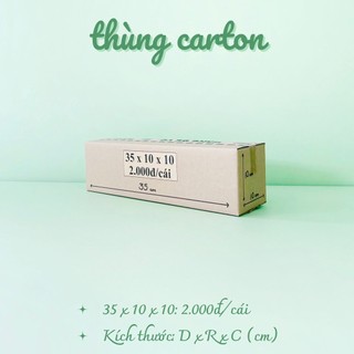 Combo 50 hộp carton 35x10x10 cm