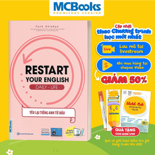 Sách - Restart Your English (Daily Life) - Yêu Lại Tiếng Anh Từ Đầu - Học Kèm App Online
