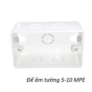 ĐẾ ÂM TƯỜNG MPE,HỘP ÂM TƯỜNG MPE,ĐẾ ÂM ĐƠN