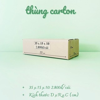 Combo 50 hộp carton 35x15x10 cm